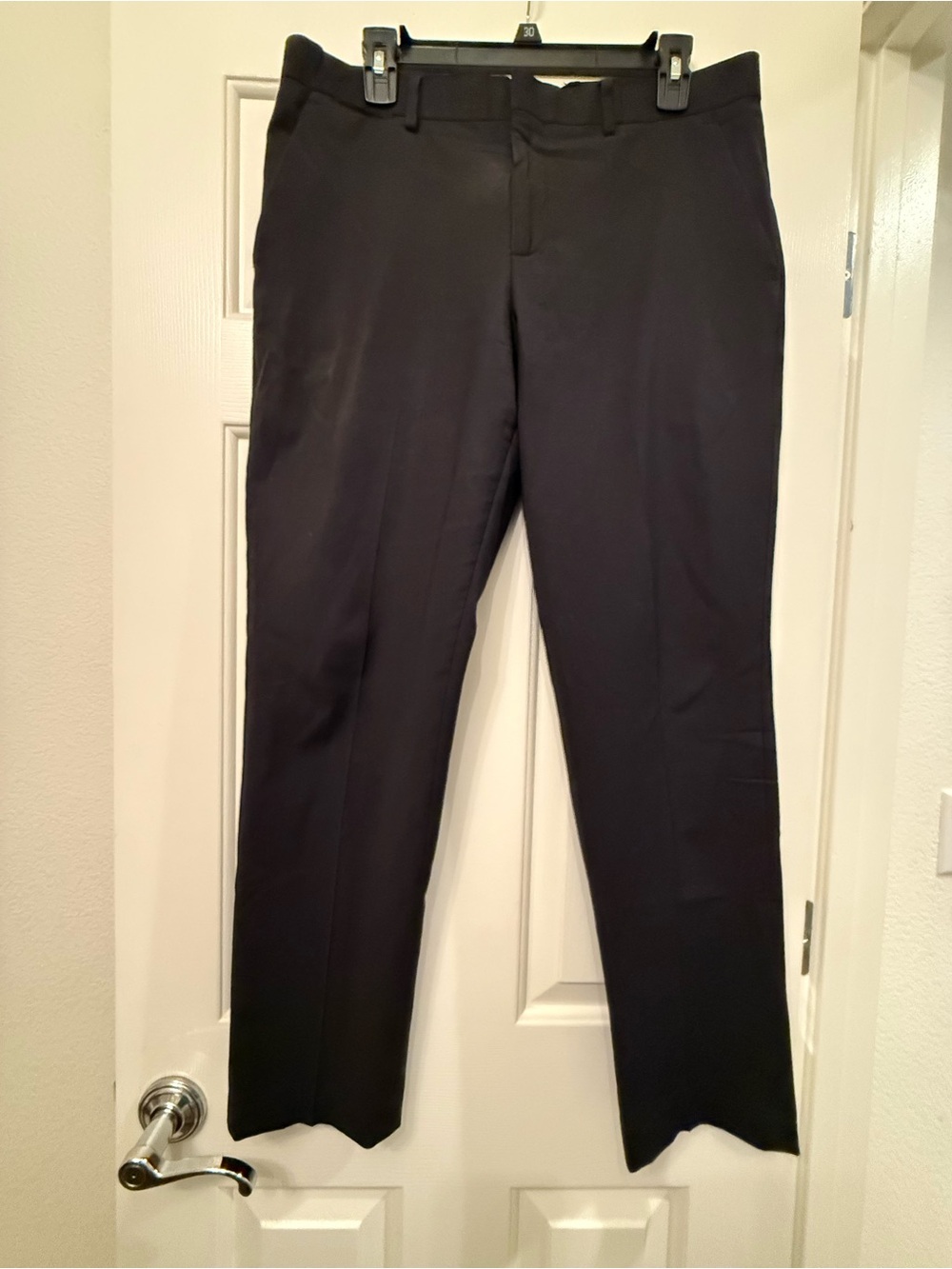 Express Men's Slim Fit Pants - Black - Size 32x30 - Stretch+ Wrinkle Resistant